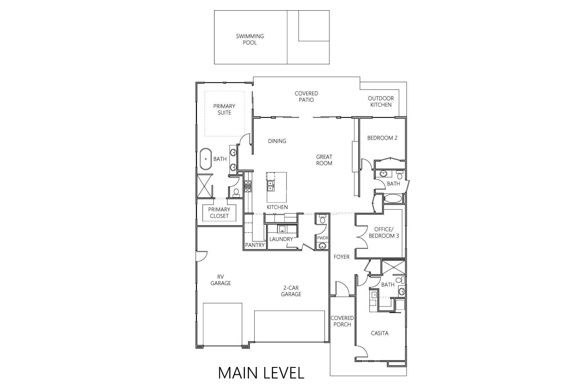 Ascend Main Level Floor Plan