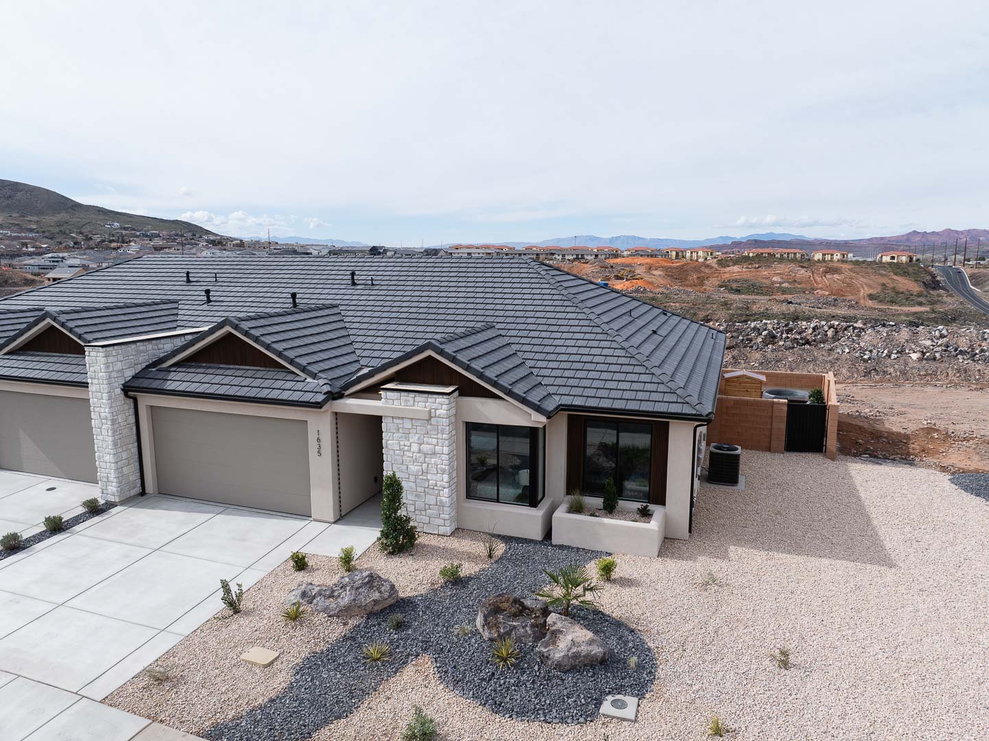 BYSO House by Madsen Homes — Front Exterior, 1635 West 470 North, Hurricane, Painted Sands