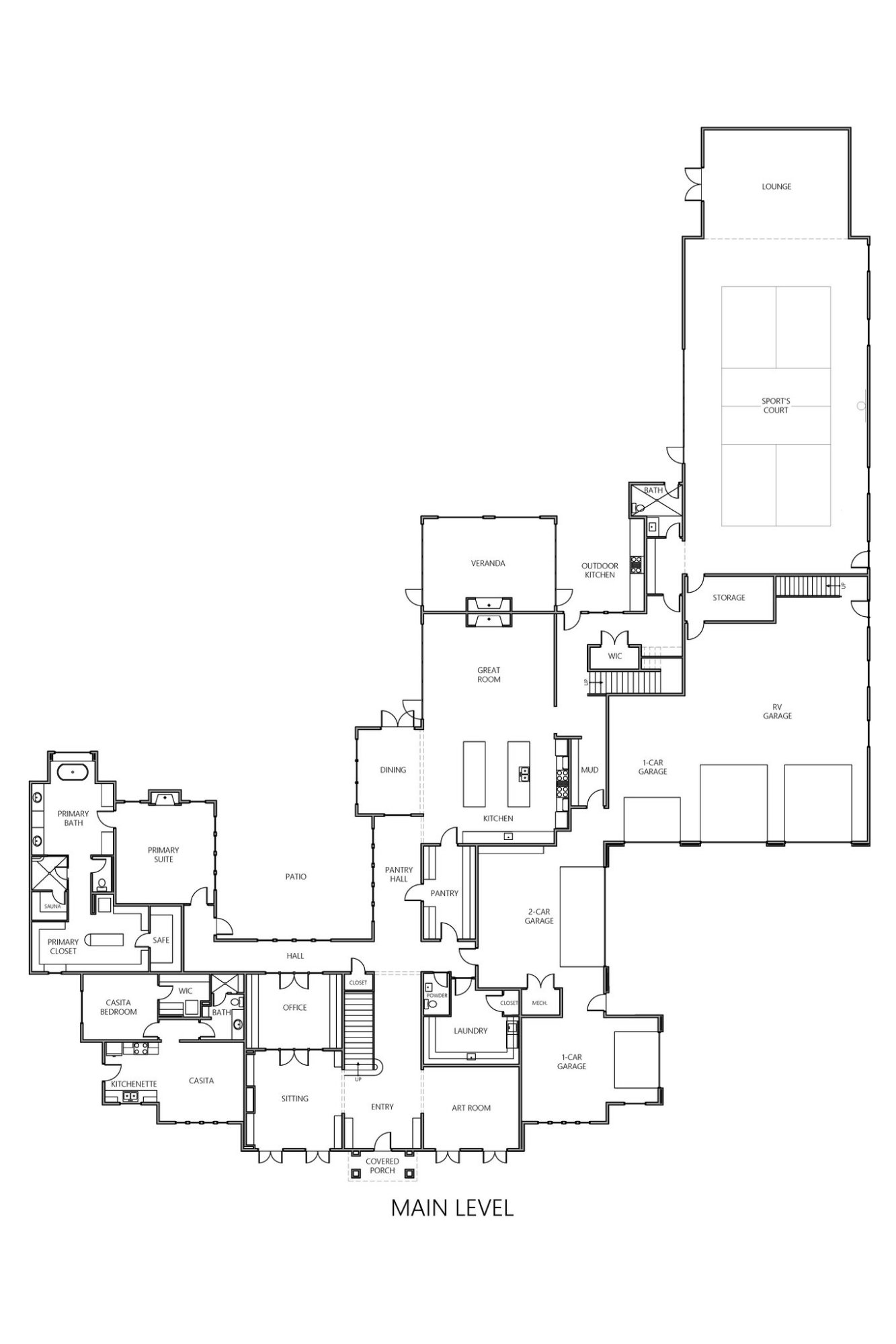 McCallister Manor Main Level Floor Plan